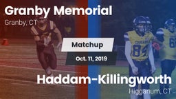 Matchup: Granby Memorial vs. Haddam-Killingworth  2019