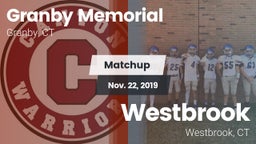 Matchup: Granby Memorial vs. Westbrook  2019