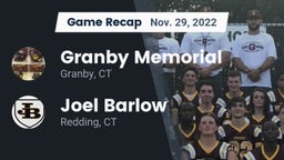 Recap: Granby Memorial  vs. Joel Barlow  2022