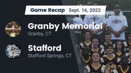 Recap: Granby Memorial  vs. Stafford  2022