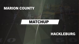Matchup: Marion County vs. Hackleburg  2016