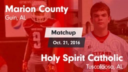 Matchup: Marion County vs. Holy Spirit Catholic  2016
