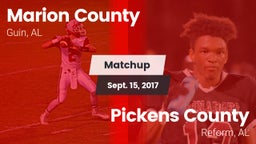 Matchup: Marion County vs. Pickens County  2017