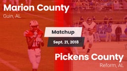 Matchup: Marion County vs. Pickens County  2018