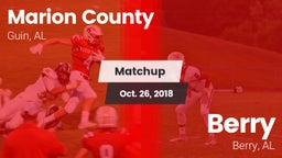 Matchup: Marion County vs. Berry  2018