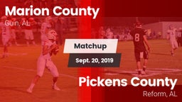 Matchup: Marion County vs. Pickens County  2019