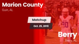 Matchup: Marion County vs. Berry  2019