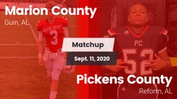 Matchup: Marion County vs. Pickens County  2020