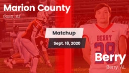 Matchup: Marion County vs. Berry  2020
