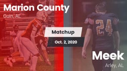Matchup: Marion County vs. Meek  2020