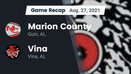 Recap: Marion County  vs. Vina  2021