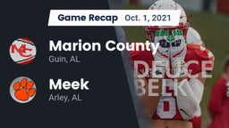 Recap: Marion County  vs. Meek  2021