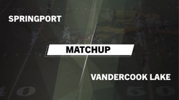 Matchup: Springport vs. Vandercook Lake  2016