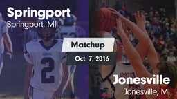 Matchup: Springport vs. Jonesville  2016