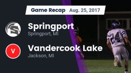 Recap: Springport  vs. Vandercook Lake  2017