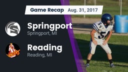 Recap: Springport  vs. Reading  2017