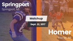 Matchup: Springport vs. Homer  2017