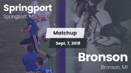 Matchup: Springport vs. Bronson  2018