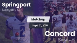 Matchup: Springport vs. Concord  2018