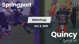 Matchup: Springport vs. Quincy  2018