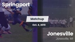 Matchup: Springport vs. Jonesville  2019