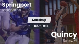 Matchup: Springport vs. Quincy  2019