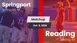 Matchup: Springport vs. Reading  2020