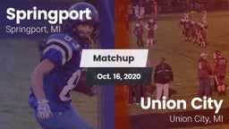 Matchup: Springport vs. Union City  2020