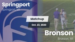 Matchup: Springport vs. Bronson  2020