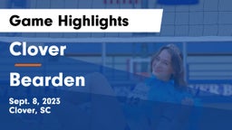 Clover  vs Bearden  Game Highlights - Sept. 8, 2023
