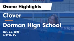 Clover  vs Dorman Hign School Game Highlights - Oct. 23, 2023