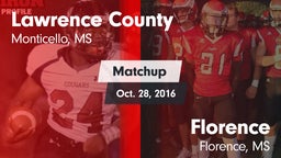 Matchup: Lawrence County vs. Florence  2016