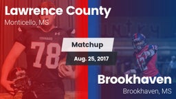 Matchup: Lawrence County vs. Brookhaven  2017