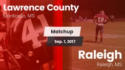 Matchup: Lawrence County vs. Raleigh  2017