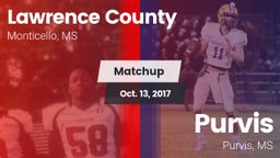Matchup: Lawrence County vs. Purvis  2017