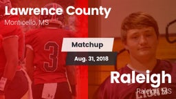 Matchup: Lawrence County vs. Raleigh  2018