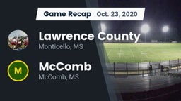 Recap: Lawrence County  vs. McComb  2020