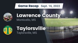 Recap: Lawrence County  vs. Taylorsville  2022