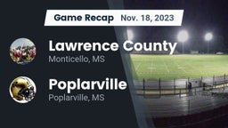 Recap: Lawrence County  vs. Poplarville  2023