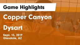Copper Canyon  vs Dysart  Game Highlights - Sept. 13, 2019