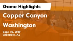 Copper Canyon  vs Washington   Game Highlights - Sept. 28, 2019