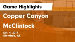 Copper Canyon  vs McClintock   Game Highlights - Oct. 4, 2019