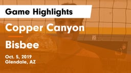 Copper Canyon  vs Bisbee   Game Highlights - Oct. 5, 2019