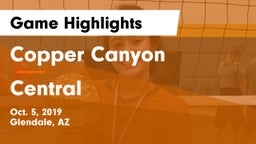 Copper Canyon  vs Central  Game Highlights - Oct. 5, 2019