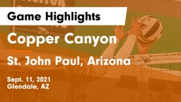 Copper Canyon  vs St. John Paul, Arizona Game Highlights - Sept. 11, 2021