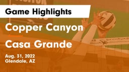 Copper Canyon  vs Casa Grande  Game Highlights - Aug. 31, 2022