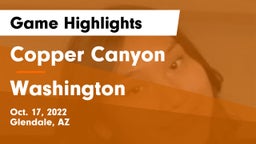 Copper Canyon  vs Washington  Game Highlights - Oct. 17, 2022