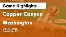 Copper Canyon  vs Washington  Game Highlights - Oct. 16, 2023