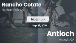 Matchup: Rancho Cotate vs. Antioch  2016