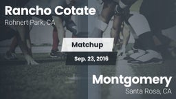 Matchup: Rancho Cotate vs. Montgomery  2016